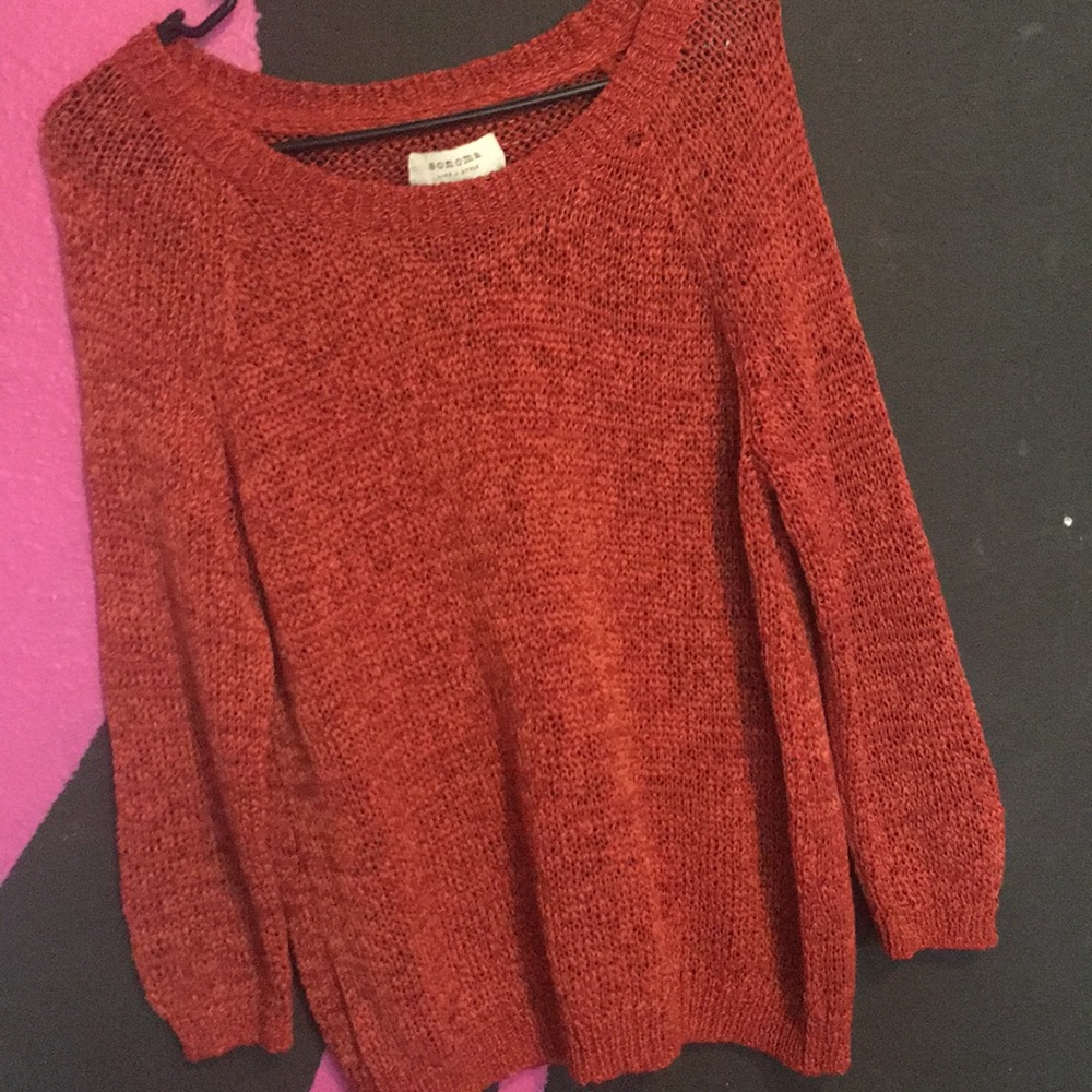 Orange sweater